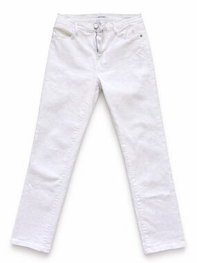FRAME White Le High Straight Jeans